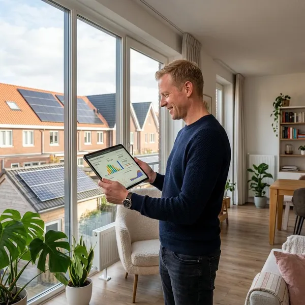 hoe kan ik zien wat mijn zonnepanelen opleveren