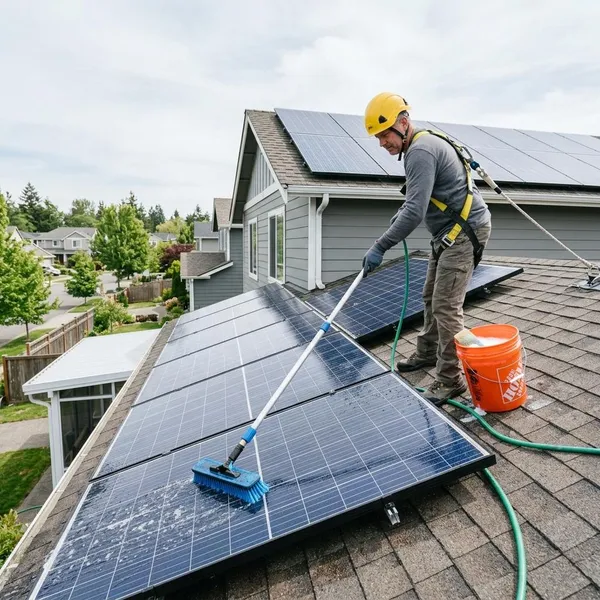 hoe maak je zonnepanelen schoon