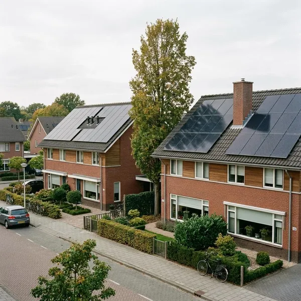 hoe ver moeten zonnepanelen van de buren