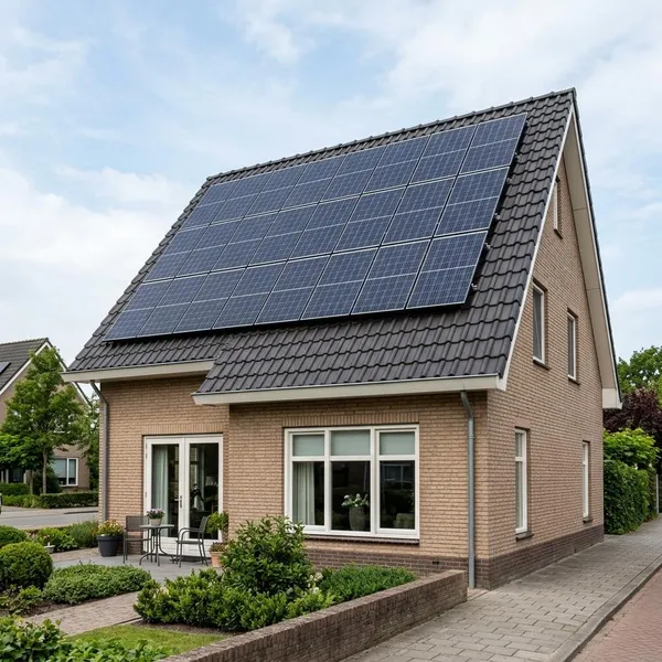 hoe ver moeten zonnepanelen van de dakrand