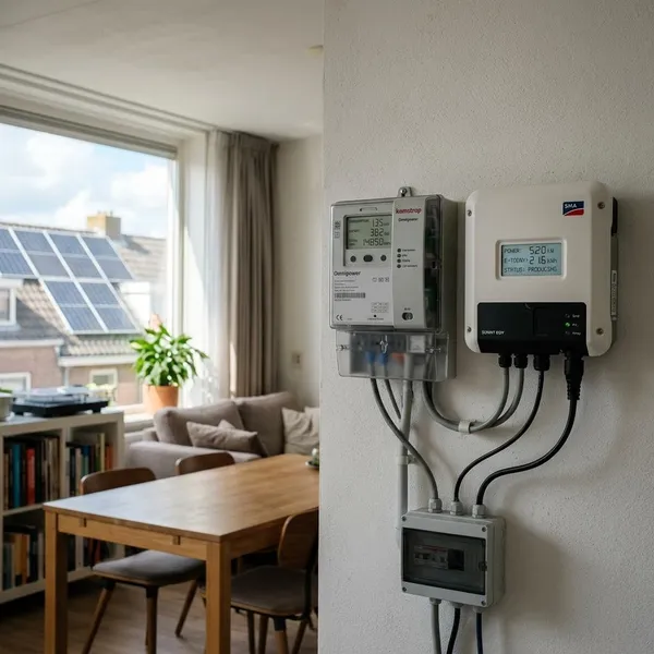 hoe werkt een slimme meter met zonnepanelen