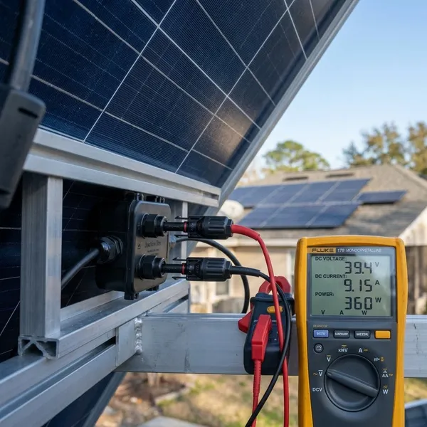 hoeveel spanning levert een zonnepaneel