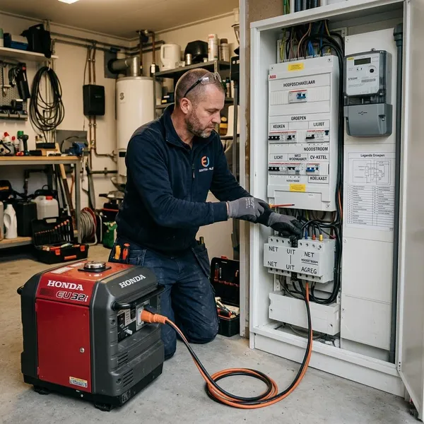 kun je een aggregaat aansluiten op de meterkast