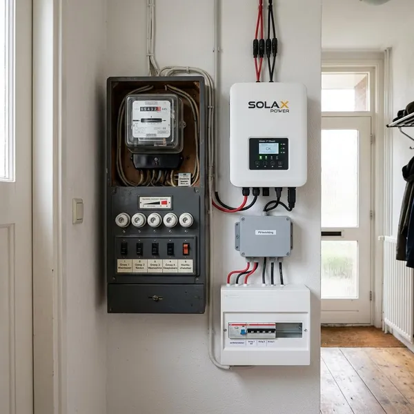 kunnen zonnepanelen op een oude meterkast