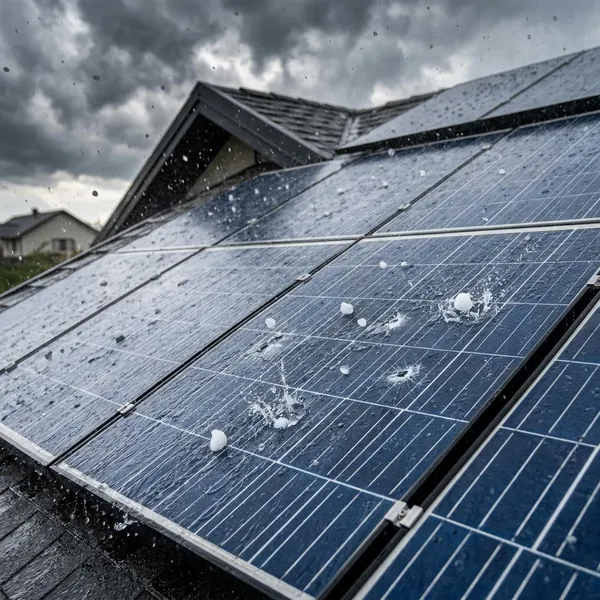 Waarom zonnepanelen meestal hagelbestendig zijn