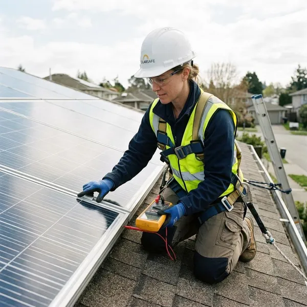 Zonnepanelen schoonmaken of controleren