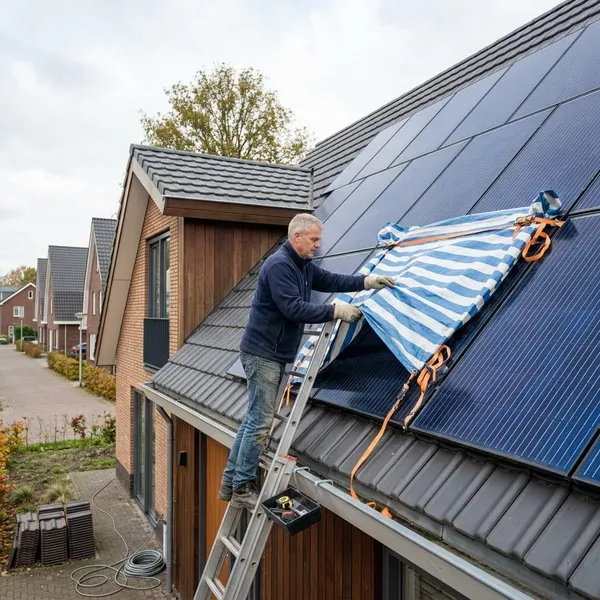 mag je zonnepanelen afdekken