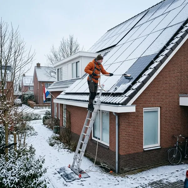 Werken zonnepanelen nog met sneeuw erop