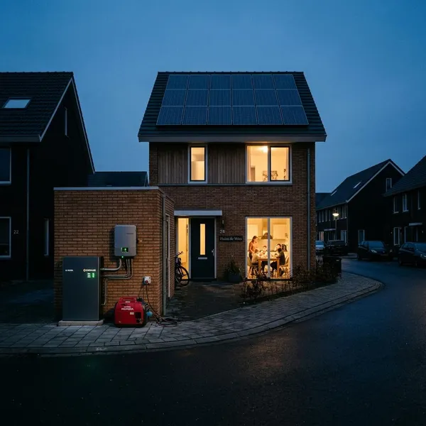 noodaggregaat zonnepanelen
