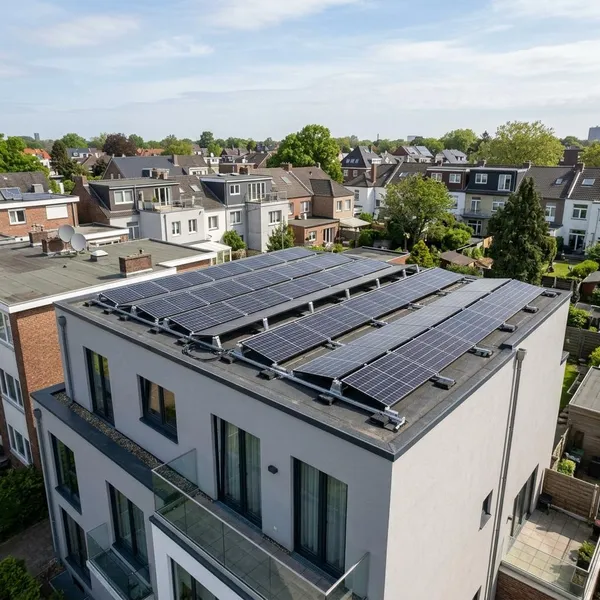 Zonnepanelen op een schuin dak plaatsen