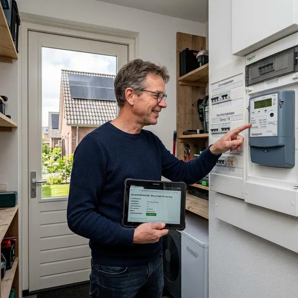Meter en aansluiting controleren na aanmelding