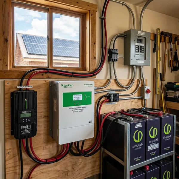 wat is een off-grid omvormer