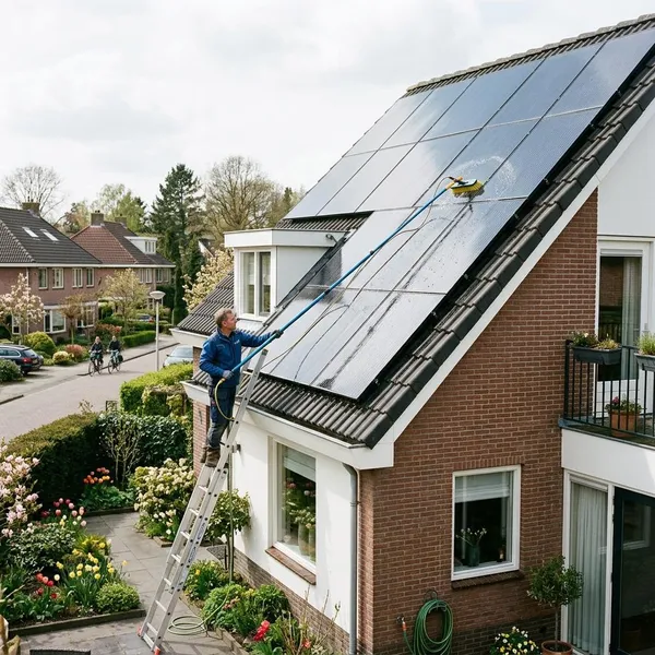 zelf zonnepanelen schoonmaken
