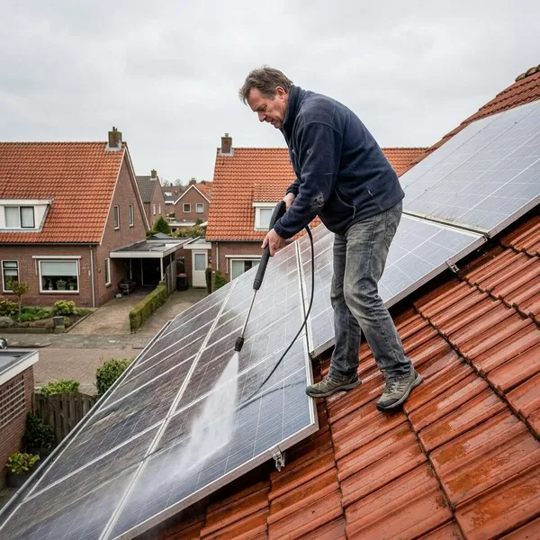 Hoe je zonnepanelen zelf schoonmaakt