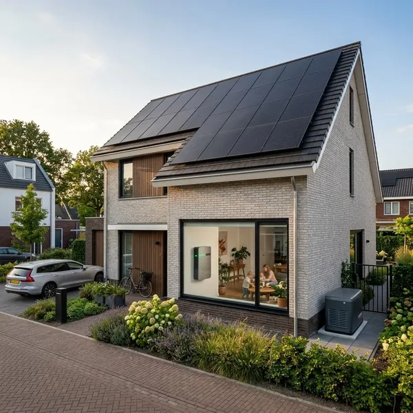 Hoe zonnepanelen batterij en generator samen werken