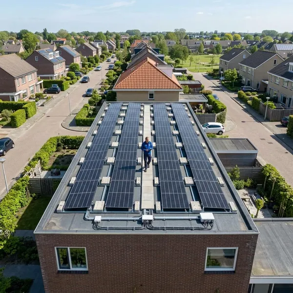 zonnepanelen op plat dak monteren